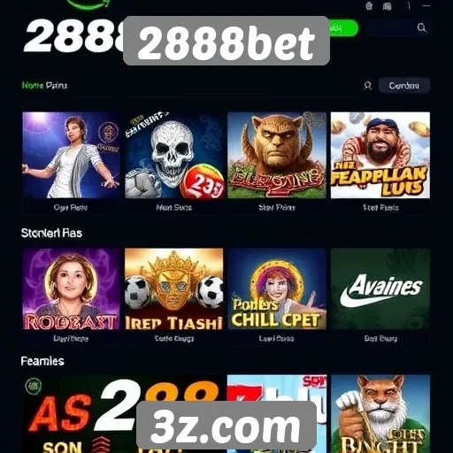 Análise da oferta de jogos disponível no 2888bet